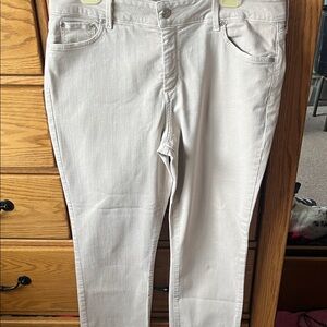 NYDJ Women's Light Gray Skinny Jeans